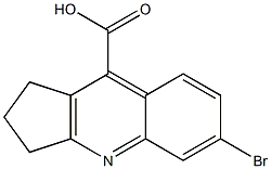 6-BROMO-2,3-DIHYDRO-1H-CYCLOPENTA[B]QUINOLINE-9-CARBOXYLIC ACID 结构式