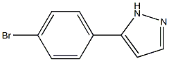 5-(4-BROMOPHENYL)-1H-PYRAZOLE 结构式