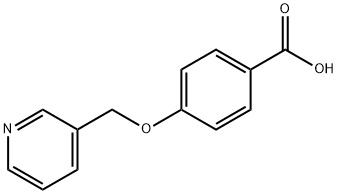 4-(吡啶-3-基甲氧基)苯甲酸 结构式