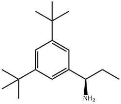 (1R)-1-[3,5-BIS(TERT-BUTYL)PHENYL]PROPYLAMINE 结构式