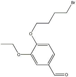 4-(4-BROMO-BUTOXY)-3-ETHOXY-BENZALDEHYDE 结构式