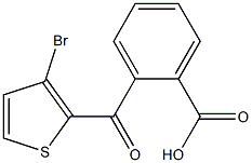 2-(3-BROMO-2-THENOYL)BENZOIC ACID 结构式