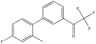 3'-(4-FLUORO-2-METHYLPHENYL)-2,2,2-TRIFLUOROACETOPHENONE 结构式