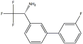 (1R)-2,2,2-TRIFLUORO-1-[3-(3-FLUOROPHENYL)PHENYL]ETHYLAMINE 结构式