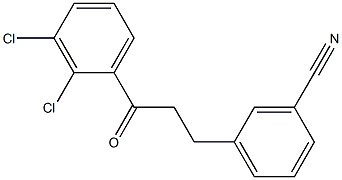 3-(3-CYANOPHENYL)-2',3'-DICHLOROPROPIOPHENONE 结构式