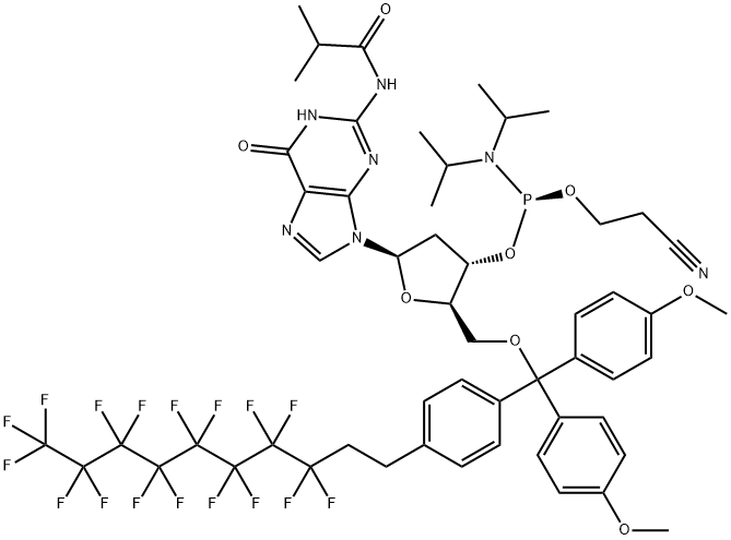 5'-O-FDMT-N2-ISOBUTYRYL-2'-DEOXYGUANOSINE CEP