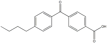 4-(4-N-BUTYLBENZOYL)BENZOIC ACID 结构式