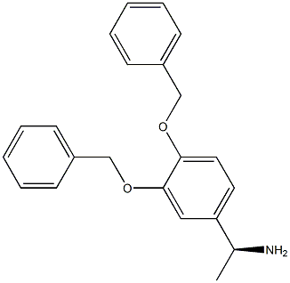 (1S)-1-[3,4-BIS(PHENYLMETHOXY)PHENYL]ETHYLAMINE 结构式