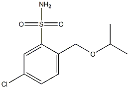 5-CHLORO-2-ISOPROPOXYMETHYL-BENZENESULFONAMIDE 结构式