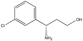 (S)-3-AMINO-3-(3-CHLORO-PHENYL)-PROPAN-1-OL 结构式