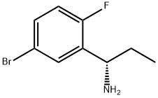 (1S)-1-(5-BROMO-2-FLUOROPHENYL)PROPYLAMINE 结构式