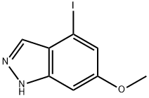 4-IODO-6-METHOXY-1H-INDAZOLE 结构式