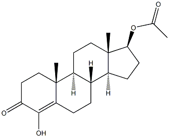 4-羟基睾酮醋酸酯 结构式