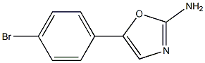 5-(4-BROMO-PHENYL)-OXAZOL-2-YLAMINE 结构式