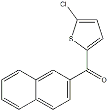 2-CHLORO-5-(2-NAPHTHOYL)THIOPHENE 结构式