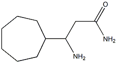 3-AMINO-3-CYCLOHEPTYL-PROPIONIC ACID AMIDE 结构式