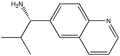 (1S)-2-METHYL-1-(6-QUINOLYL)PROPYLAMINE 结构式