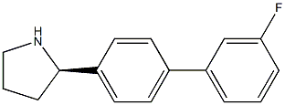 (2R)-2-[4-(3-FLUOROPHENYL)PHENYL]PYRROLIDINE 结构式