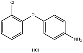 4-(2-CHLOROPHENOXY)ANILINE HYDROCHLORIDE 结构式