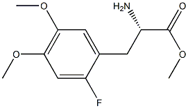 METHYL (2S)-2-AMINO-3-(2-FLUORO-4,5-DIMETHOXYPHENYL)PROPANOATE 结构式