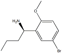 (1R)-1-(5-BROMO-2-METHOXYPHENYL)BUTYLAMINE 结构式