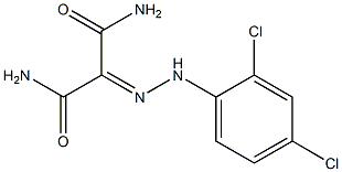 2-[(2,4-DICHLOROPHENYL)HYDRAZONO]MALONAMIDE 结构式