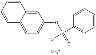 2-NAPHTHYL PHENYLPHOSPHONATE AMMONIUM SALT 结构式