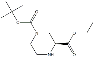 (S)-N-BOC-3-PIPERAZINECARBOXYLIC ACID ETHYL ESTER 结构式