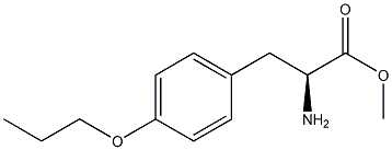 METHYL (2S)-2-AMINO-3-(4-PROPOXYPHENYL)PROPANOATE 结构式