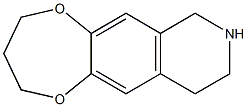 3,4,7,8,9,10-HEXAHYDRO-2H-[1,4]DIOXEPINO[2,3-G]ISOQUINOLINE 结构式