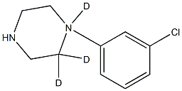 1-M-CHLOROPHENYL PIPERAZINE-D3 结构式