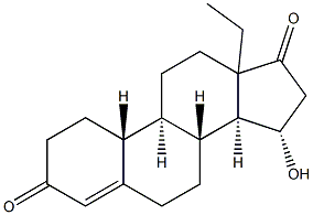 15a-Hydroxy-13-ethyl-gon-4-ene-3,17-dione 结构式