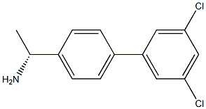 (1R)-1-[4-(3,5-DICHLOROPHENYL)PHENYL]ETHYLAMINE 结构式