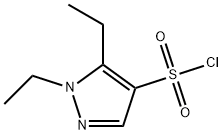 1,5-DIETHYL-1H-PYRAZOLE-4-SULFONYL CHLORIDE 结构式