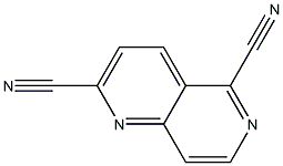 1,6-NAPHTHYRIDINE-2,5-DICARBONITRILE 结构式