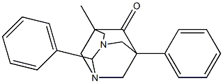 5-METHYL-2,7-DIPHENYL-1,3-DIAZATRICYCLO[3.3.1.1~3,7~]DECAN-6-ONE 结构式