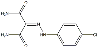 2-[(4-CHLOROPHENYL)HYDRAZONO]MALONAMIDE 结构式