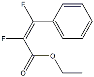 Ethyl (Z)-2,3-difluoro-3-phenyl-2-propenoate 结构式