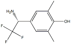 4-((1R)-1-AMINO-2,2,2-TRIFLUOROETHYL)-2,6-DIMETHYLPHENOL 结构式