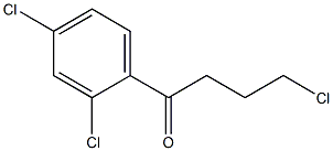 4-CHLORO-1-(2,4-DICHLOROPHENYL)-1-OXOBUTANE 结构式