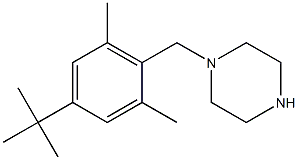 1-(4-TERT-BUTYL-2,6-DIMETHYLBENZYL)PIPERAZINE 结构式
