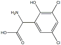 AMINO-(3,5-DICHLORO-2-HYDROXY-PHENYL)-ACETIC ACID 结构式