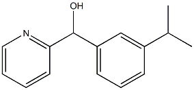 3-ISOPROPYLPHENYL-(2-PYRIDYL)METHANOL 结构式