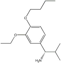 (1S)-1-(4-BUTOXY-3-ETHOXYPHENYL)-2-METHYLPROPYLAMINE 结构式