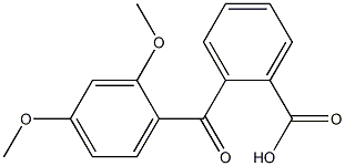 2-(2,4-DIMETHOXYBENZOYL)BENZOIC ACID 结构式
