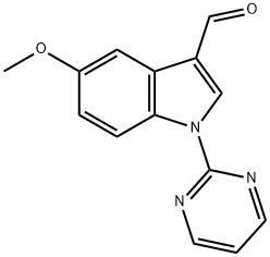5-甲氧基-1-(2-嘧啶基)-1H-吲哚-3-甲醛 结构式