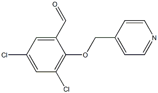 3,5-DICHLORO-2-(PYRIDIN-4-YLMETHOXY)BENZALDEHYDE 结构式