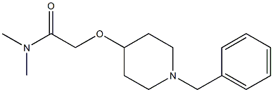 2-(1-苯甲基哌啶-4-基氧)-N,正二甲基乙酰胺 结构式