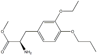 METHYL (2R)-2-AMINO-3-(3-ETHOXY-4-PROPOXYPHENYL)PROPANOATE 结构式