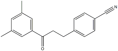 3-(4-CYANOPHENYL)-3',5'-DIMETHYLPROPIOPHENONE 结构式